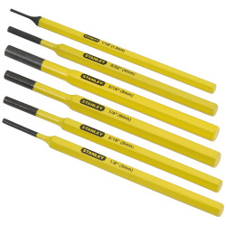 Jeu de poinçons et chasse-clous 6 pièces STANLEY – Précision | STANLEY