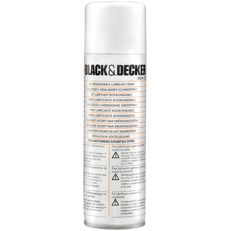 Huile en spray pour taille-haie 300 ml BLACK+DECKER