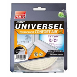 Joint universel Confort'air transparent 6m – Étanchéité | PLASTO