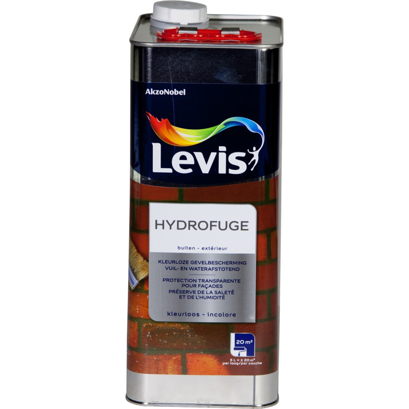 Peinture façade Hydrofuge transparent 5 L LEVIS