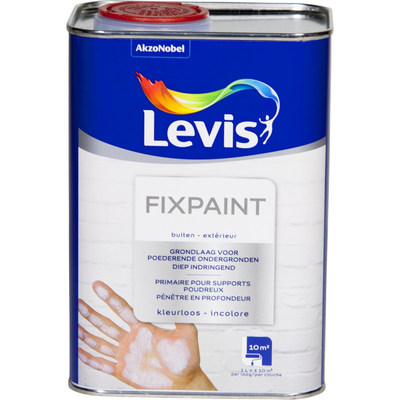 Primer fixateur pour support extérieur poudreux Fixpaint incolore 5 L LEVIS