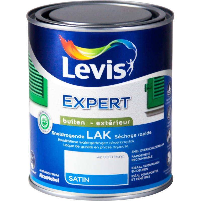 Laque Expert Extérieur blanche 0,75 L LEVIS