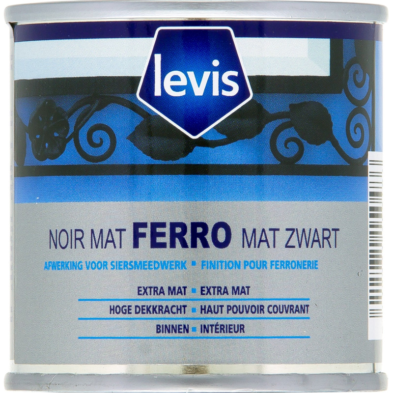 Peinture Ferro noire mate 0,1 L LEVIS