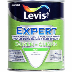 Peinture Cuisine Expert Blanche Mate 1L LEVIS – Résistante | LEVIS