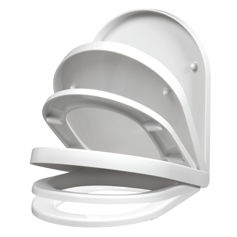 Abattant WC Rainbow blanc – Confort & design | ALLIBERT