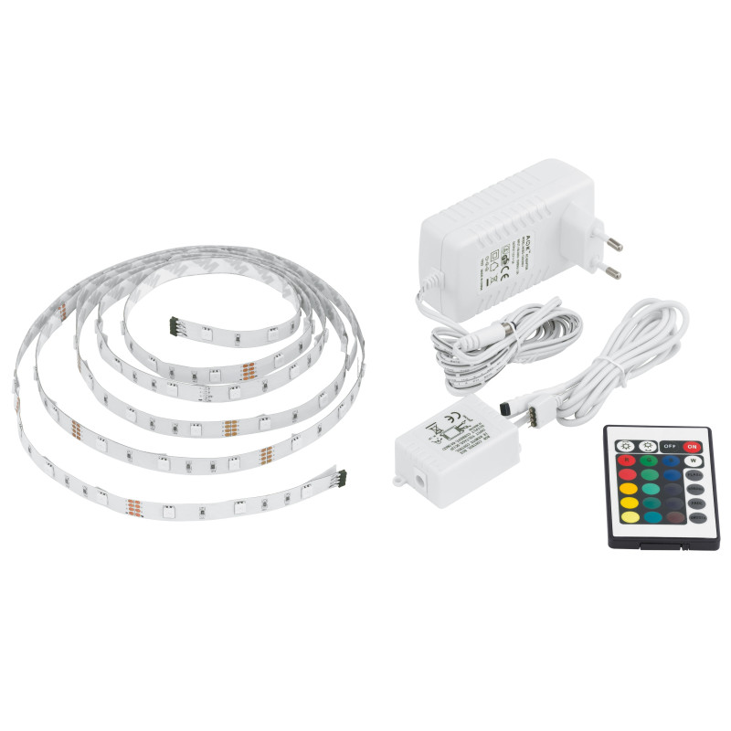 Ruban LED RGB avec télécommande 3 m EGLO