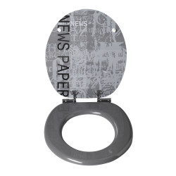 Abattant WC Grafic Line Newspaper – Design unique | ALLIBERT

