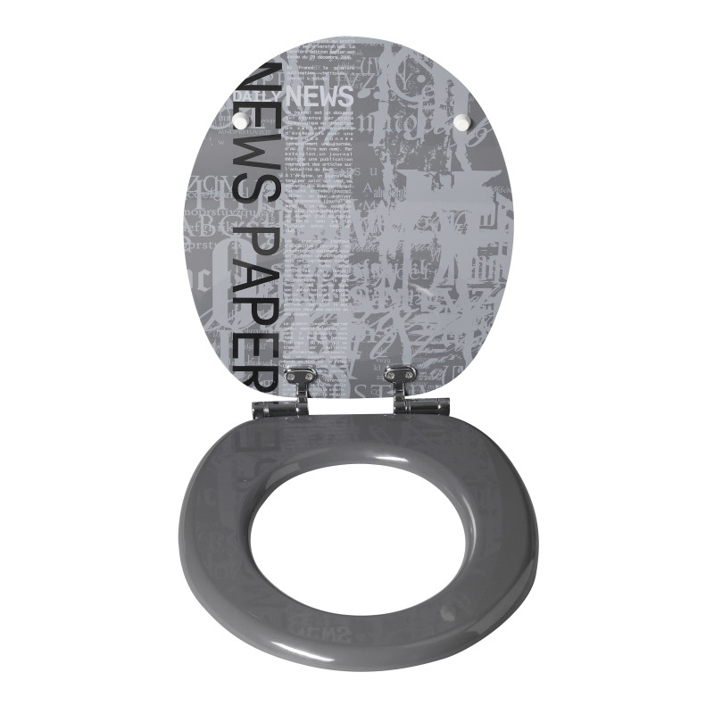 Abattant WC Grafic Line Newspaper – Design unique | ALLIBERT

