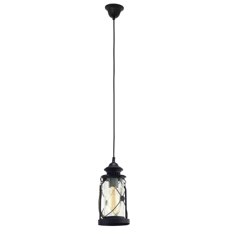 Suspension Bradford noire E27 60 W EGLO