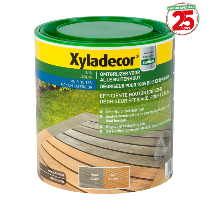 Dégriseur pour bois extérieurs 1 L XYLADECOR