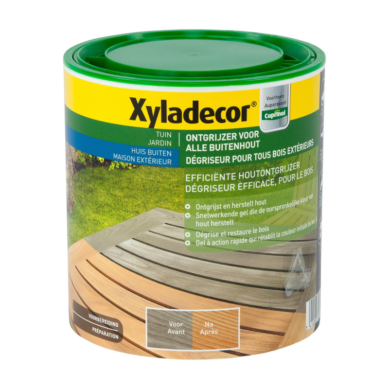 Dégriseur pour bois extérieurs 1 L XYLADECOR