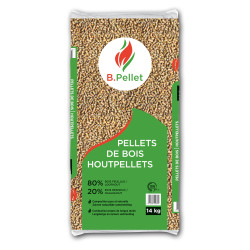 Pellet feuillu 14 Kg 80-20% B.PELLET