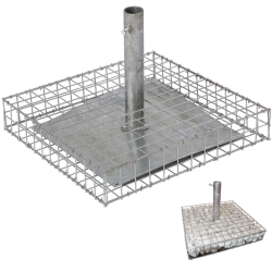 Pied de parasol Gabion Como – Stabilité et style | GIARDINO