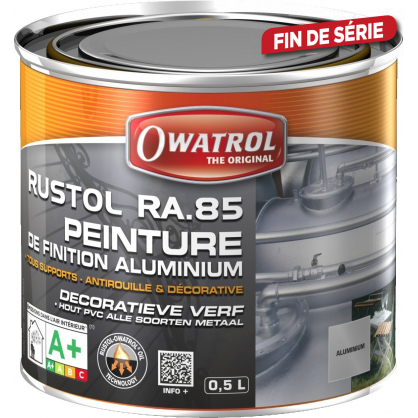 Peinture antirouille Rustol aluminium 0,5 L OWATROL