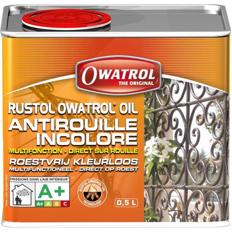 Peinture antirouille Rustol incolore 0,5 L OWATROL