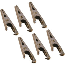 Pince crocodile 6 pièces – Connexions Fiables | CARPOINT