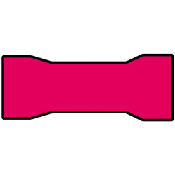 Cosse de câble rouge 4x22,7mm – Lot de 10 | CARPOINT