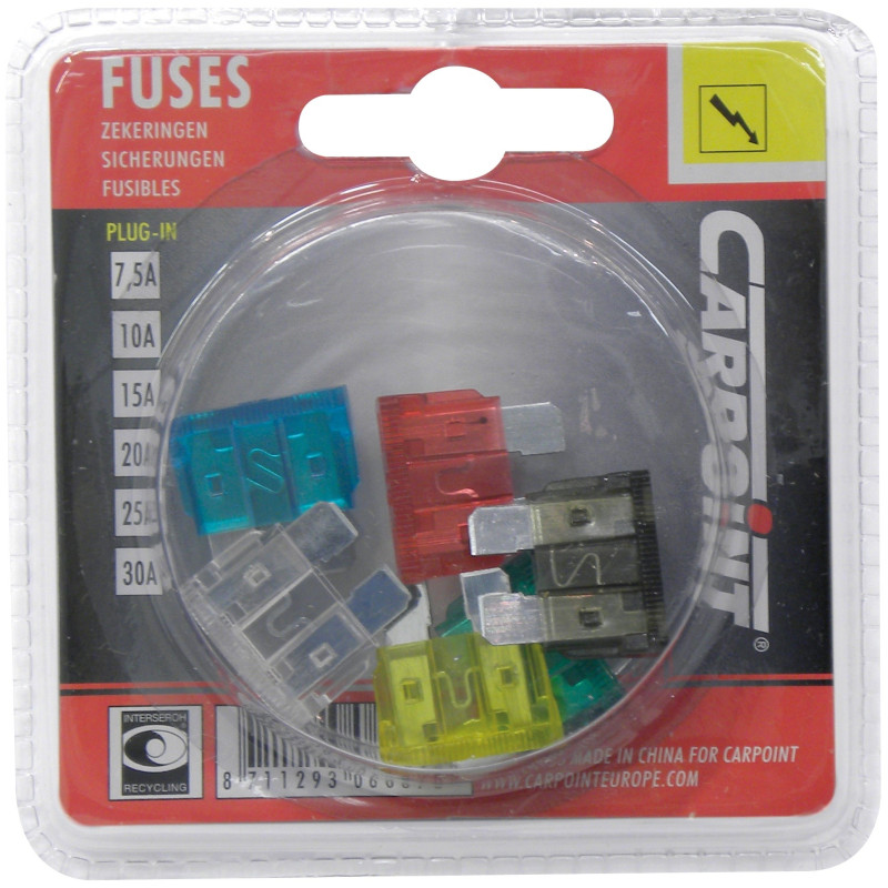 Fusible 7 - 30 A 6 pièces