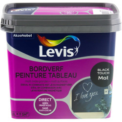 Laque Coup de neuf Tableau noir Mat 0.5 L LEVIS