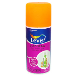 Laque Spray Fluo Orange 0,15L – Déco Facile | LEVIS