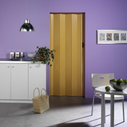Porte accordéon Una bois naturel – Pratique et élégant | GROSFILLEX