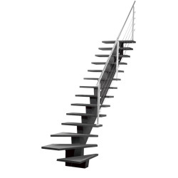 Escalier Gomera 1/4 tournant droit SOGEM marches alu | SOGEM