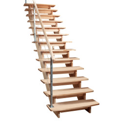 Marche arrondie pour escalier Bretagne droit 13 pièces SOGEM