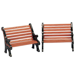 Banc de parc 2 pièces LEMAX – Aménagez votre jardin