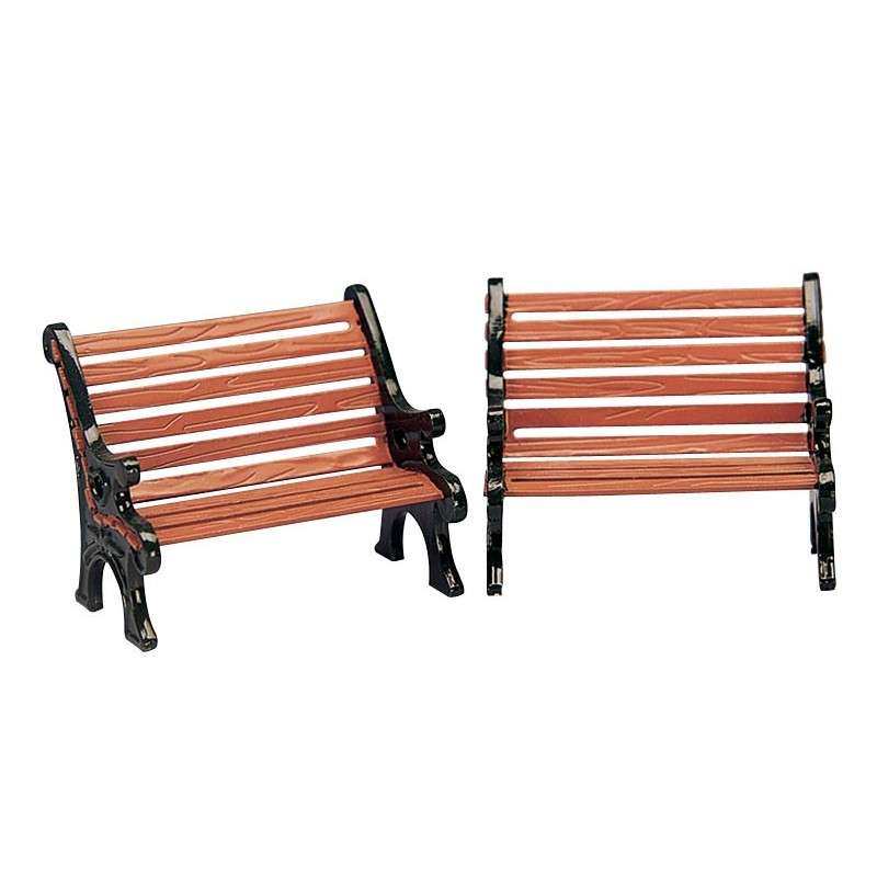 Banc de parc 2 pièces LEMAX – Aménagez votre jardin