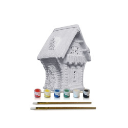 Chalet à peindre MY VILLAGE 12x10 cm – Décorez votre village

