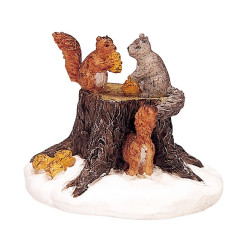 Figurine écureuils LEMAX – Déco Noël Magique