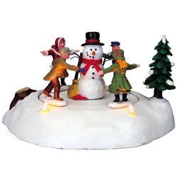 Animation Bonhomme de Neige Joyeux – Déco Noël | LEMAX

