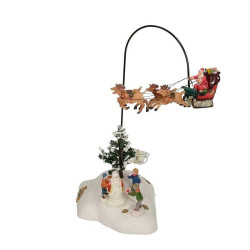 Animation Père Noël arrive ce soir LEMAX – Magie de Noël