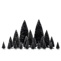 Set de 21 sapins LEMAX – Décoration Noël | LEMAX