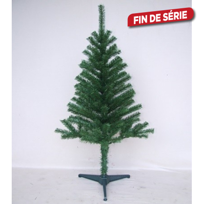 Sapin de Noël artificiel Loge slim vert 180 cm x 97 cm - Mr.Bricolage