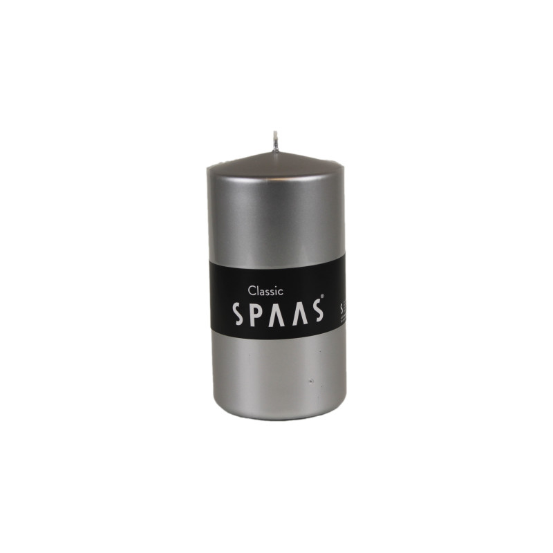 Bougie cylindrique argent SPAAS