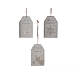 Suspension Noël Bois DECORIS – Déco Festive | DECORIS