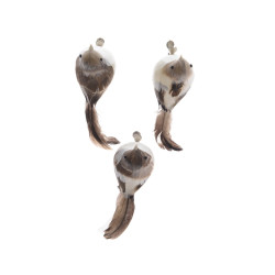 Décoration oiseau sur clip DECORIS – Noël Scintillant