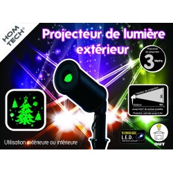 Projecteur Hologrammes Noël Vert – Éclat Magique Extérieur

