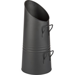 Seau à charbon noir – Accessoire cheminée pratique | PRACTO HOME