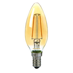 Ampoule flamme fumée retro LED E14 2,3 W 200 lm blanc chaud SYLVANIA