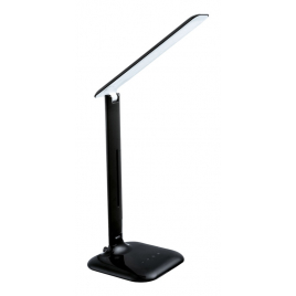 Lampe de bureau LED Caupo noire 2,9 W EGLO