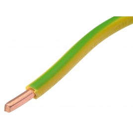 Câble VOB 6 mm² jaune et vert au mètre