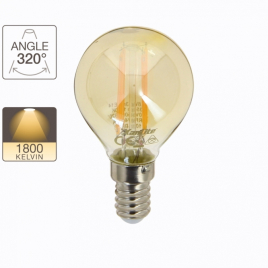 Ampoule globe rétro LED E14 3,8 W 350 lm XANLITE