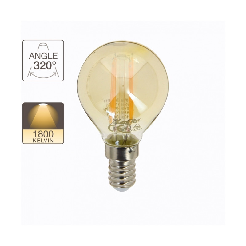 Ampoule globe rétro LED E14 3,8 W 350 lm XANLITE