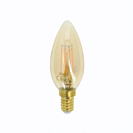 Ampoule flamme rétro LED E14 4 w 340 lm blanc chaud XANLITE