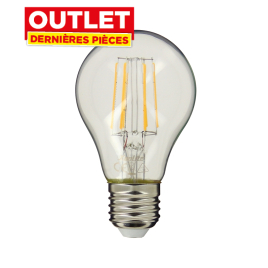 Ampoule classique à filaments LED E27 blanc froid 4 W XANLITE