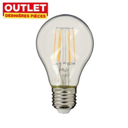 Ampoule classique à filaments LED E27 blanc froid 4 W XANLITE