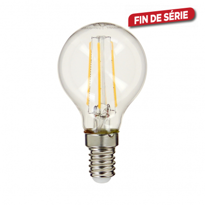 Ampoule P45 rétro à filaments LED E14 470 lm 4 W XANLITE