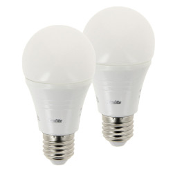 Ampoule LED A60 E27 11W Blanc chaud, lot de 2 | XANLITE